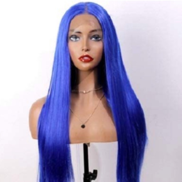 ♥️ IZIA BLUE 24” STRAIGHT LACE FRONT WIG💫 *NEW* - Picture 3 of 4